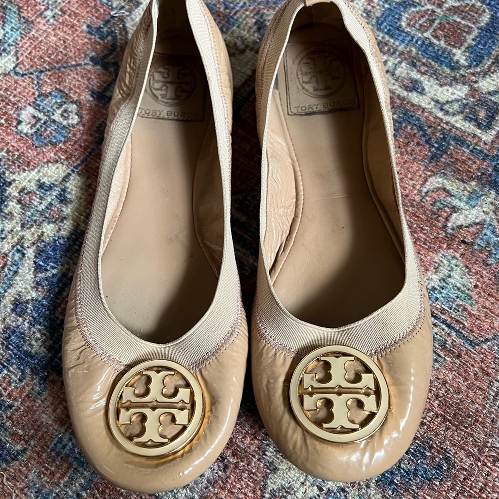 Tory Burch Nude Flats